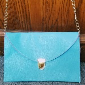 Small blue crossbody bag